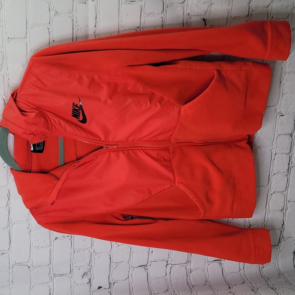 Nike fleece full zip hoodie Red